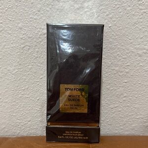 Tom Ford White Suede Brown and Gold Boxed Fragrance